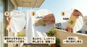 ガムテープで確実に仕留める！失敗しない卵の剥がし方