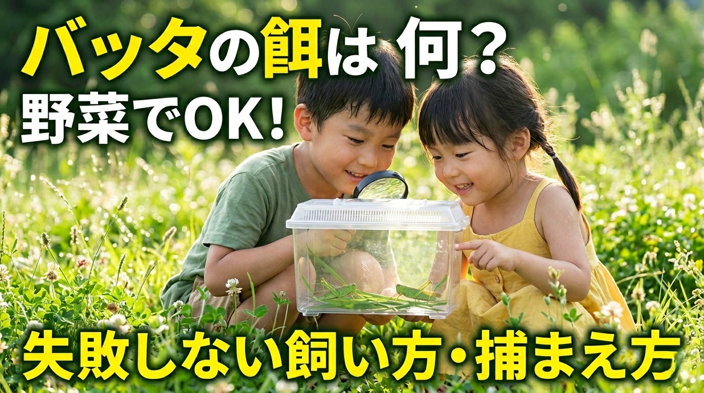 バッタの餌は何？野菜や果物は食べる？