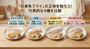 白身魚フライの正体を知ろう！代表的な4種を比較